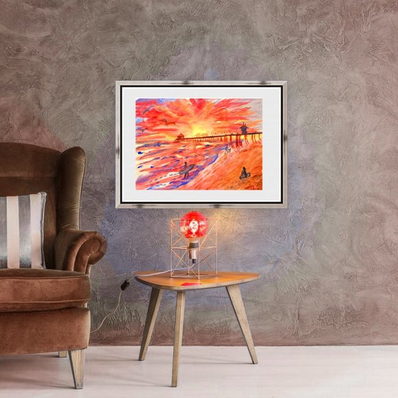 California Wall Art Beach ORIGINAL Paintings Arts - Picture 5 of 9